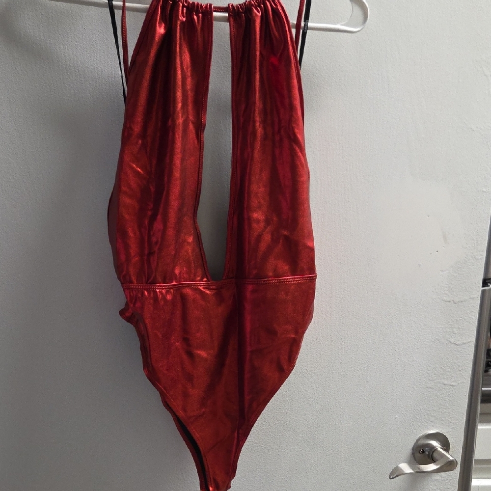 Forever 21 Red One Piece Swimsuit